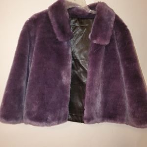 Purple Faux Fur Jacket